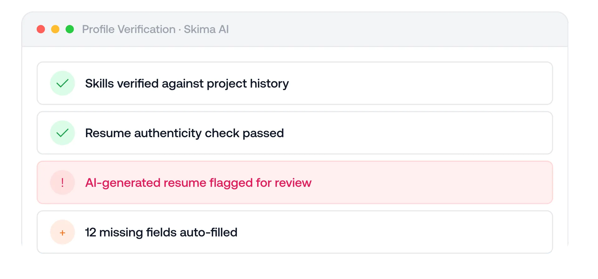 Detect Fraud & Enrich Profiles — Skima AI